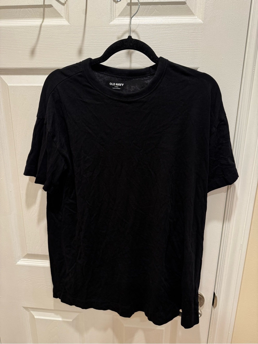 Old Navy Black Short Sleeve Crew T-Shirt